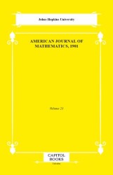 American Journal of Mathematics, 1901 - Capitol Books