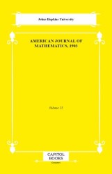 American Journal of Mathematics, 1903 - Capitol Books