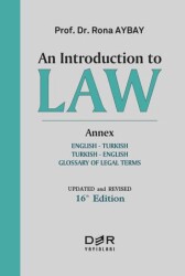 An Introduction to Law - Der Yayınları