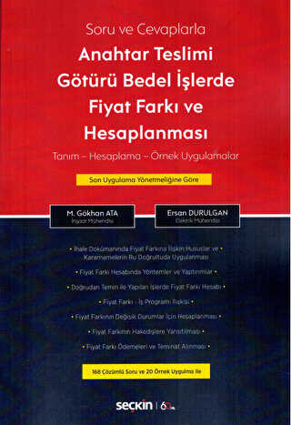 Anahtar Teslimi Götürü Bedel İşlerde Fiyat Farkı ve Hesaplanması - Seçkin Yayıncılık