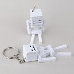 Anahtarlık Charm Çanta Süsü - İskelet Beyaz - BCOVERART