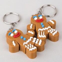 Anahtarlık Charm Çanta Süsü - Kurabiye Adam - BCOVERART