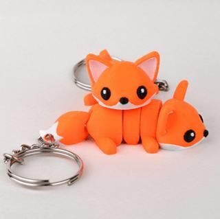 Anahtarlık Charm Çanta Süsü - Tilki - 1