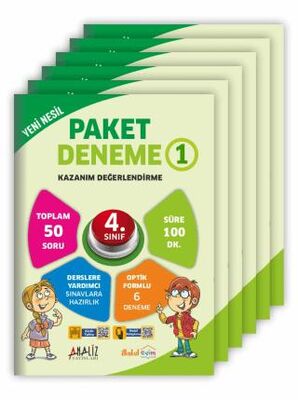 Analiz Yayınları 4. Sınıf Yeni Nesil Paket Deneme 6`lı - 1