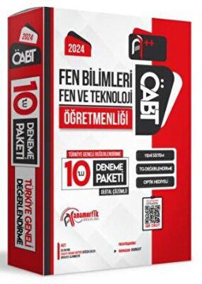 Anamorfik Yayınları 2024 ÖABT Fen Bilimleri Öğretmenliği Türkiye Geneli 10 Deneme Dijital Çözümlü