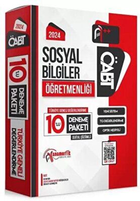 Anamorfik Yayınları 2024 ÖABT Sosyal Bilgiler Öğretmenliği Türkiye Geneli 10 Deneme Dijital Çözümlü