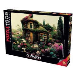 Anatolian Çiçekli Kütüphane 1000 Parça Puzzle - 1