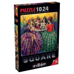 Anatolian Puzzle 1024 Parça Kare Kahve Molası - 1