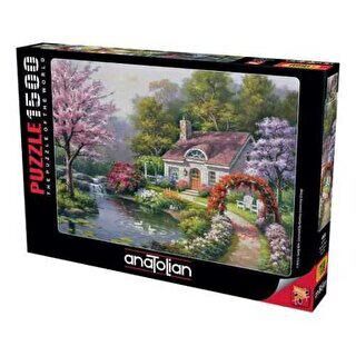 Anatolian Puzzle 1500 Parça Çiçekli Ev - 1