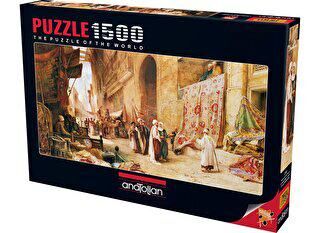 Anatolian Puzzle 1500 Parça Kahire`De Halı Pazarı - 1