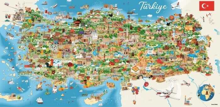 Anatolian Puzzle 1500 Parça Panoramik Türkiye Haritası