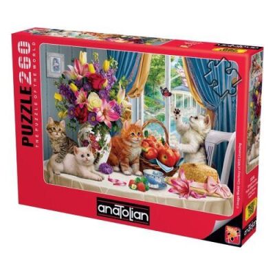 Anatolian Puzzle 260 Parça Enerjik Kediler - 1