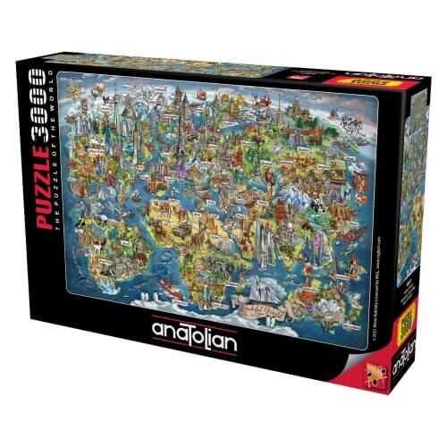 Anatolian Puzzle 3000 Parça Harika Dünya