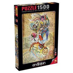 Anatolian Puzzle Dünyayı Gezen Çerkes Kızı 1500 Parça - Anatolian