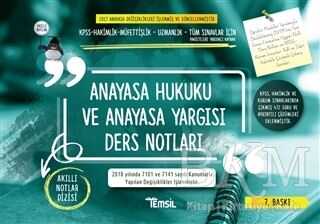 Temsil Kitap Anayasa Hukuku ve Anayasa Yargısı Ders Notları - Temsil Kitap