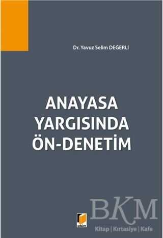 Anayasa Yargısında Ön-Denetim - Adalet Yayınevi