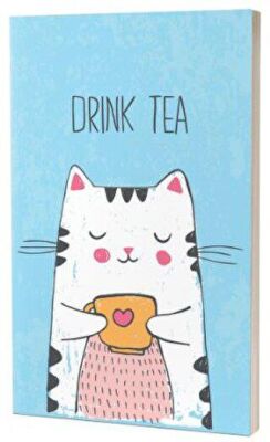 Animal Serisi - Çay İçen Kedi Süresiz Ajanda - 1