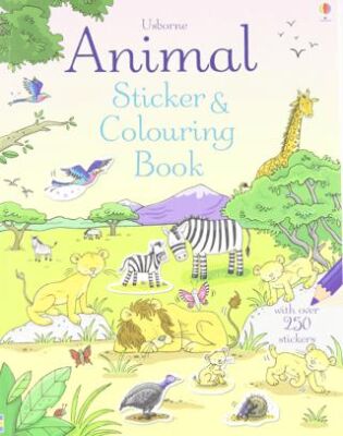 Animal Sticker Colouring Book - 1