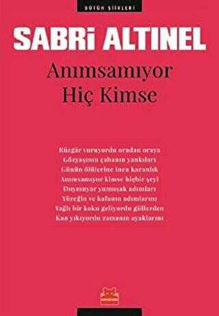 Anımsamıyor Hiç Kimse - Kırmızı Kedi Yayınevi