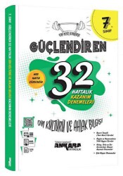 7. Sınıf Güçlendiren 32 Haftalık Din Kültürü ve Ahlak Bilgisi Kazanım Denemeleri - Ankara Yayıncılık