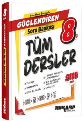 Ankara Yayıncılık 8. Sınıf LGS Tüm Dersler Soru Bankası - 1