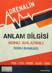 Anlam Bilgisi Konu Anlatımlı Soru Bankası - Adrenalin Yayınları
