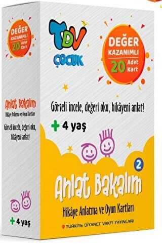 Anlat Bakalım 2 Hikaye Anlatma Ve Oyun Kartları Değer Kazanımlı 20 Kart - Türkiye Diyanet Vakfı Yayınları