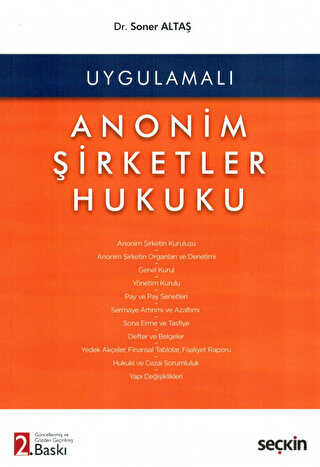 Anonim Şirketler Hukuku - Seçkin Yayıncılık