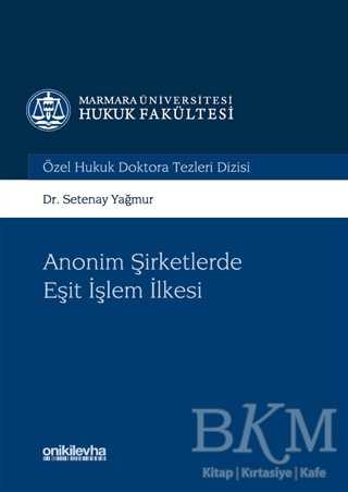 Anonim Şirketlerde Eşit işlem İlkesi - On İki Levha Yayınları