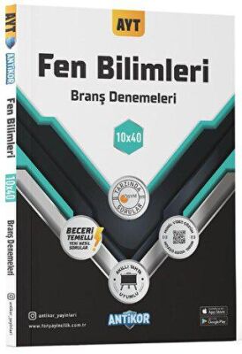 Antikor Yayınları AYT Fen Bilimleri 10x40 Branş Denemeleri - 1