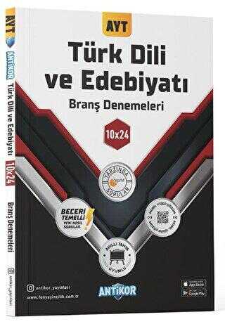 Antikor Yayınları AYT Türk Dili ve Edebiyatı 10x24 Branş Denemeleri