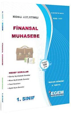 AÖF Finansal Muhasebe Konu Anlatımlı Soru Bankası 1177 - 1