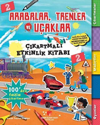 Arabalar, Trenler ve Uçaklar - Çıkartmalı Etkinlik Kitabı 2 kapağı