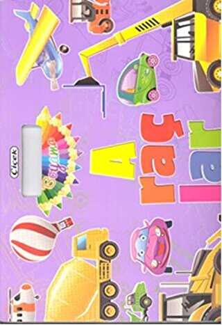 Araçlar - Boyama, Çıkartmalı Kitap - Çiçek Yayıncılık