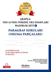 Akdem Yayınları Arapça YDS - Yökdil Sınavları Hazırlık Seti 1 Paragraf Soruları Okuma Parçaları - Akdem Yayınları
