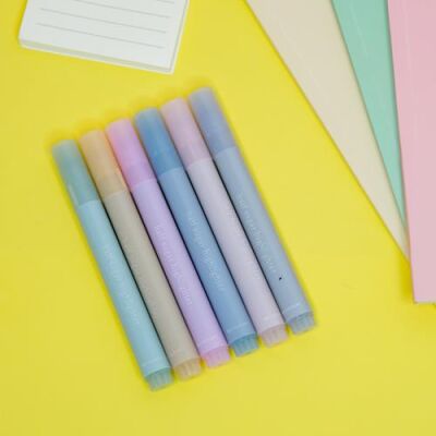 Arc Kırtasiye 351-293 Pastel Fosforlu Kalem 6Lı - 2