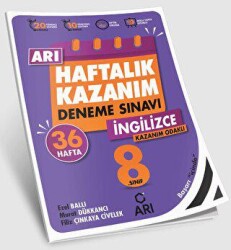 Arı Yayıncılık 8. Sınıf İngilizce Arı Haftalık Kazanım Deneme - Arı Yayıncılık
