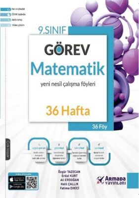 Armada Yayınları 9. Sınıf Görev Matematik Çalışma Foyları 36 Hafta - 1