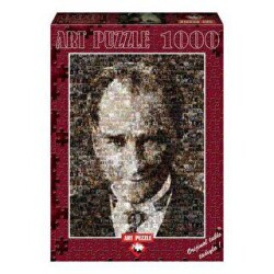 Art Puzzle 1000 Parça Mustafa Kemal Atatürk Kolaj - Art Puzzle