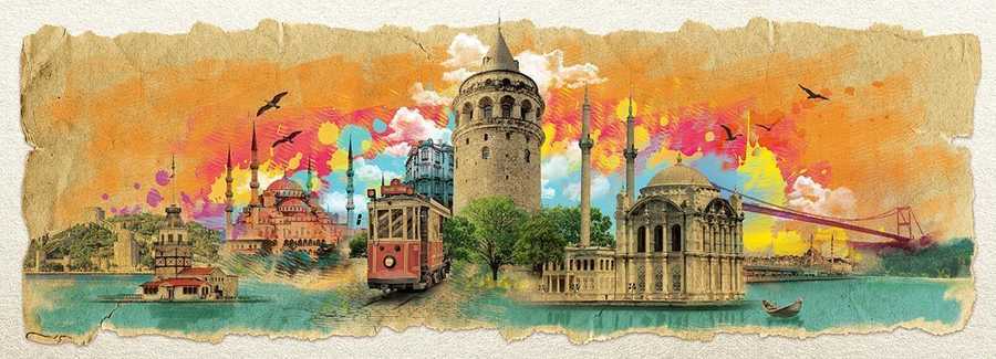Art Puzzle 1000 Parça Panorama İstanbul Kolajı