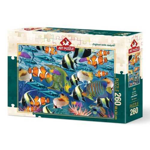 Art Puzzle 260 Parça Çok Balık