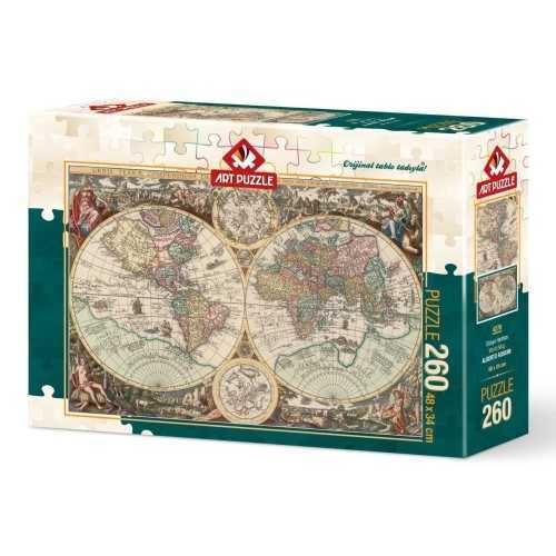 Art Puzzle 260 Parça Dünya Haritası