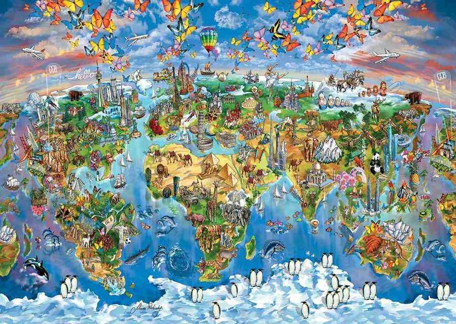 Art Puzzle 260 Parça Dünyadan Renkler