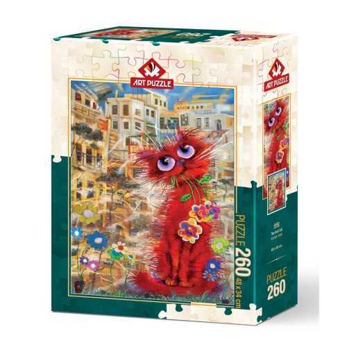 Art Puzzle 260 Parça Kırmızı Kedi