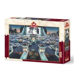 Art Puzzle Açık Hava Sineması 1000 Parça Puzzle - 1