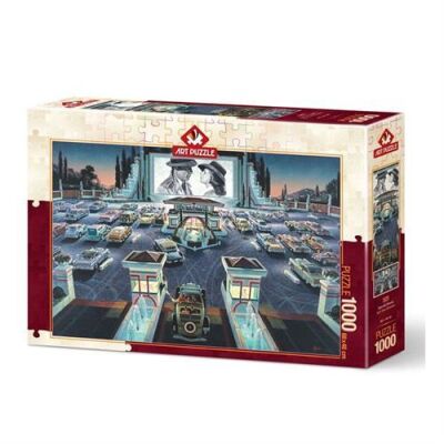 Art Puzzle Açık Hava Sineması 1000 Parça Puzzle - 1