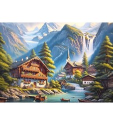 Art Puzzle Ahşap Evler Vadisi 260 Parça Puzzle - 2