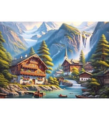 Art Puzzle Ahşap Evler Vadisi 260 Parça Puzzle - 2