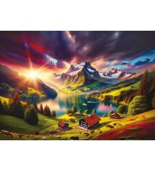 Art Puzzle Alplerin Kıyısında 500 Parça Puzzle - 2