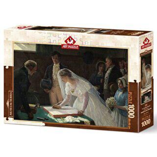 Art Puzzle Evlilik İmzası 1000 Parça Puzzle 5246 - 1